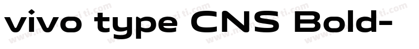 vivo type CNS Bold字体转换